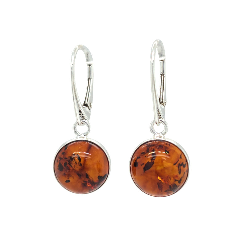 Genuine Baltic Amber Earrings 806