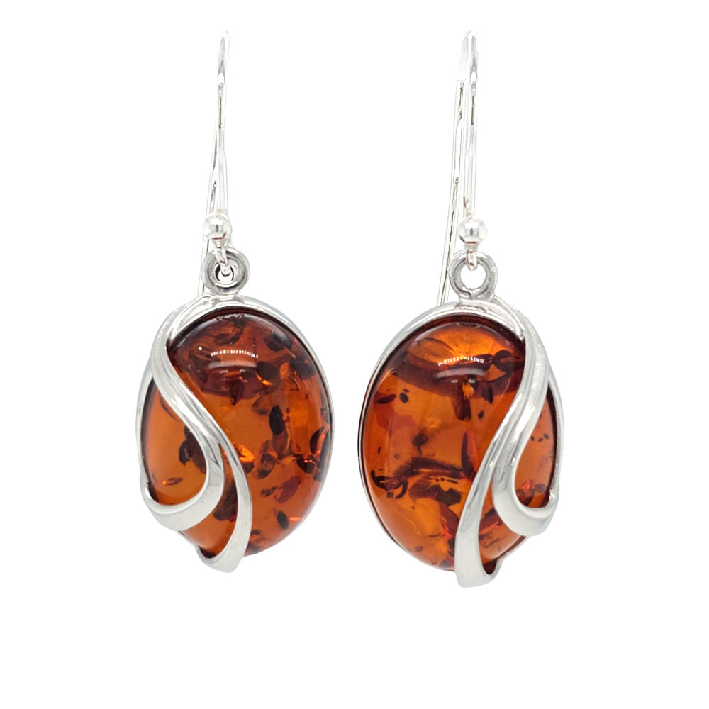 Genuine Baltic Amber Earrings 809