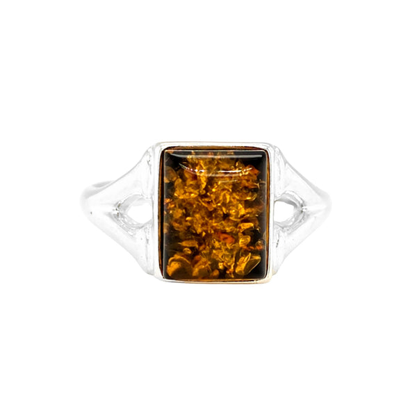Genuine Baltic Amber Ring 828