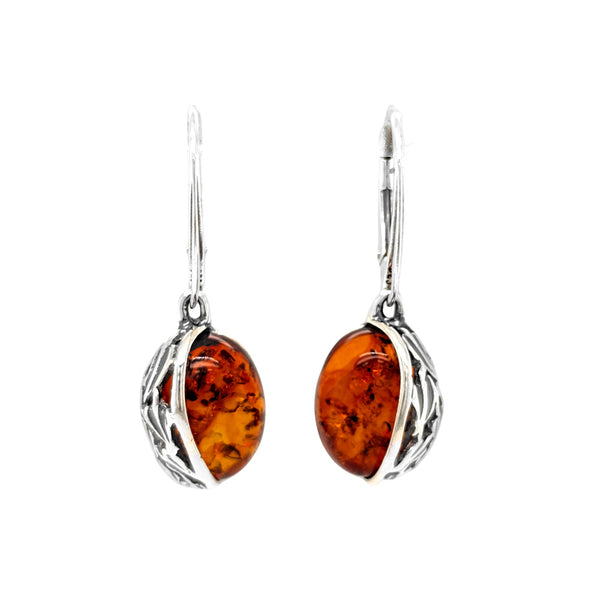 Genuine Baltic Amber Earrings 831