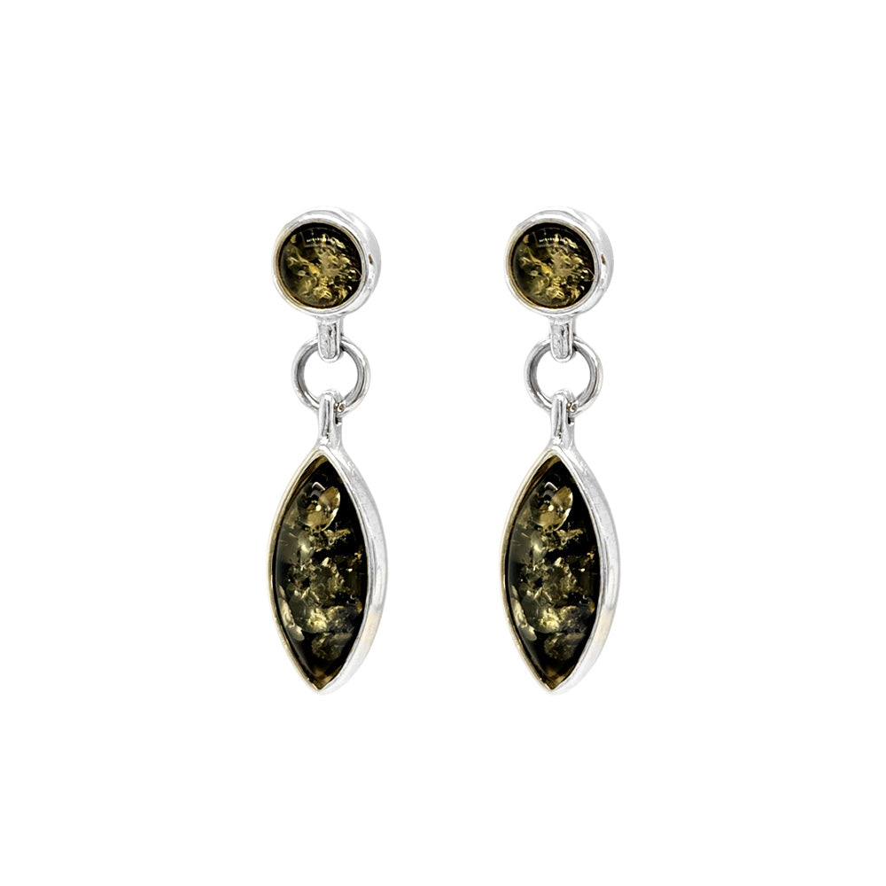 Genuine Baltic Amber Earrings 839