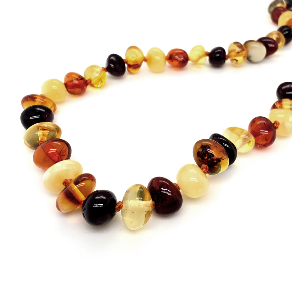 Genuine Baltic Amber Nugget Beads Necklace 841