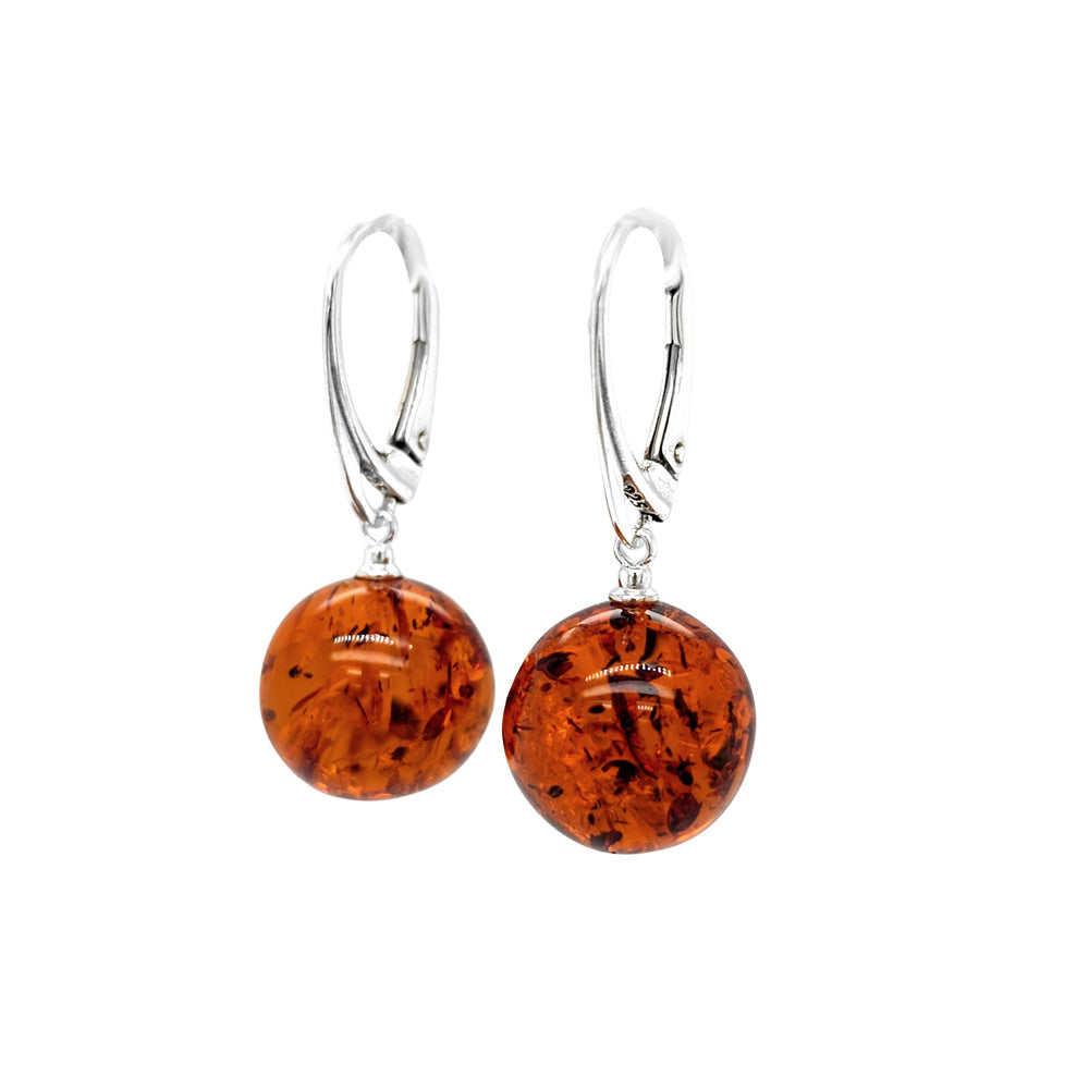 Genuine Baltic Amber Earrings 849