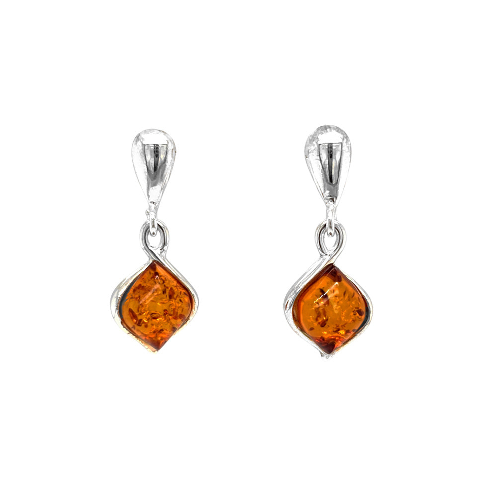 Genuine Baltic Amber Earrings 851