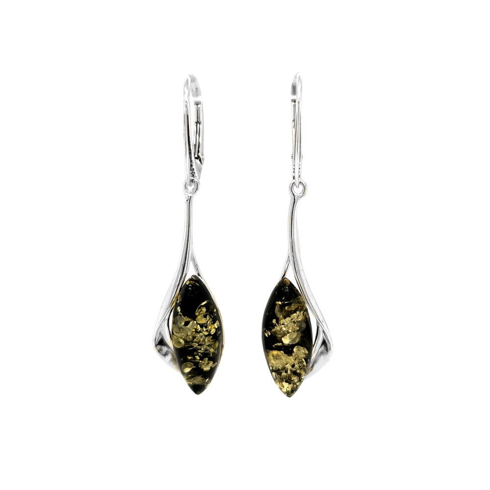 Genuine Baltic Amber Earrings 853