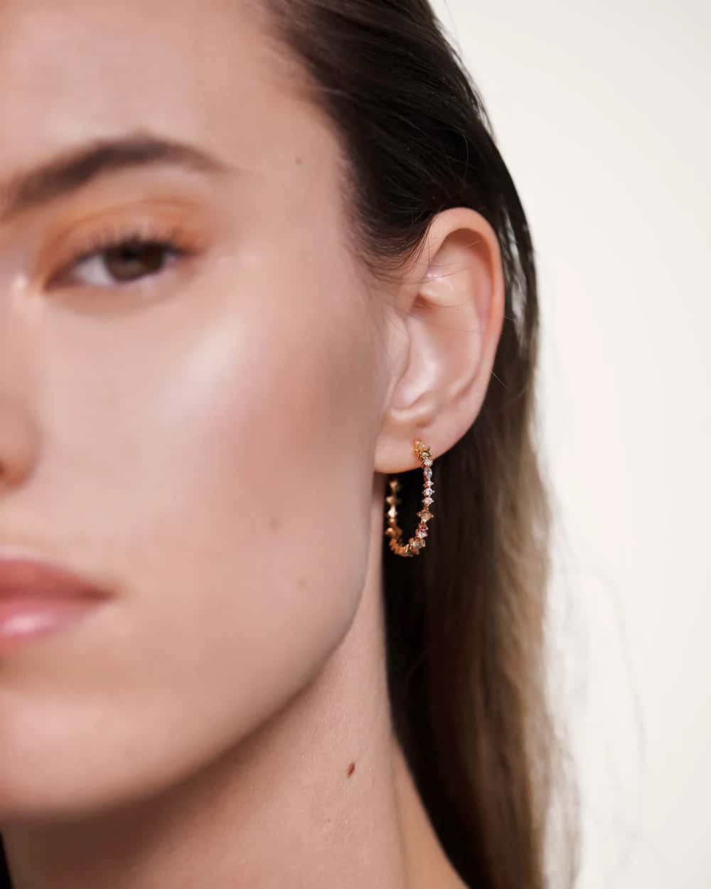 HALO Earrings Yellow Gold