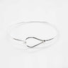 Sterling Silver Knot shape Fine Bangle