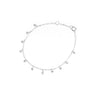 Silver Petite CZ Charm Bracelet