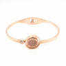 Stainless Steel Hinge Bangle Double Side