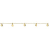 14K Gold Plated Silver Disc Charm Bracelet