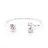 Herkimer Diamond Sterling Silver Bangle