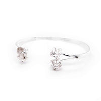 Herkimer Diamond Sterling Silver Bangle