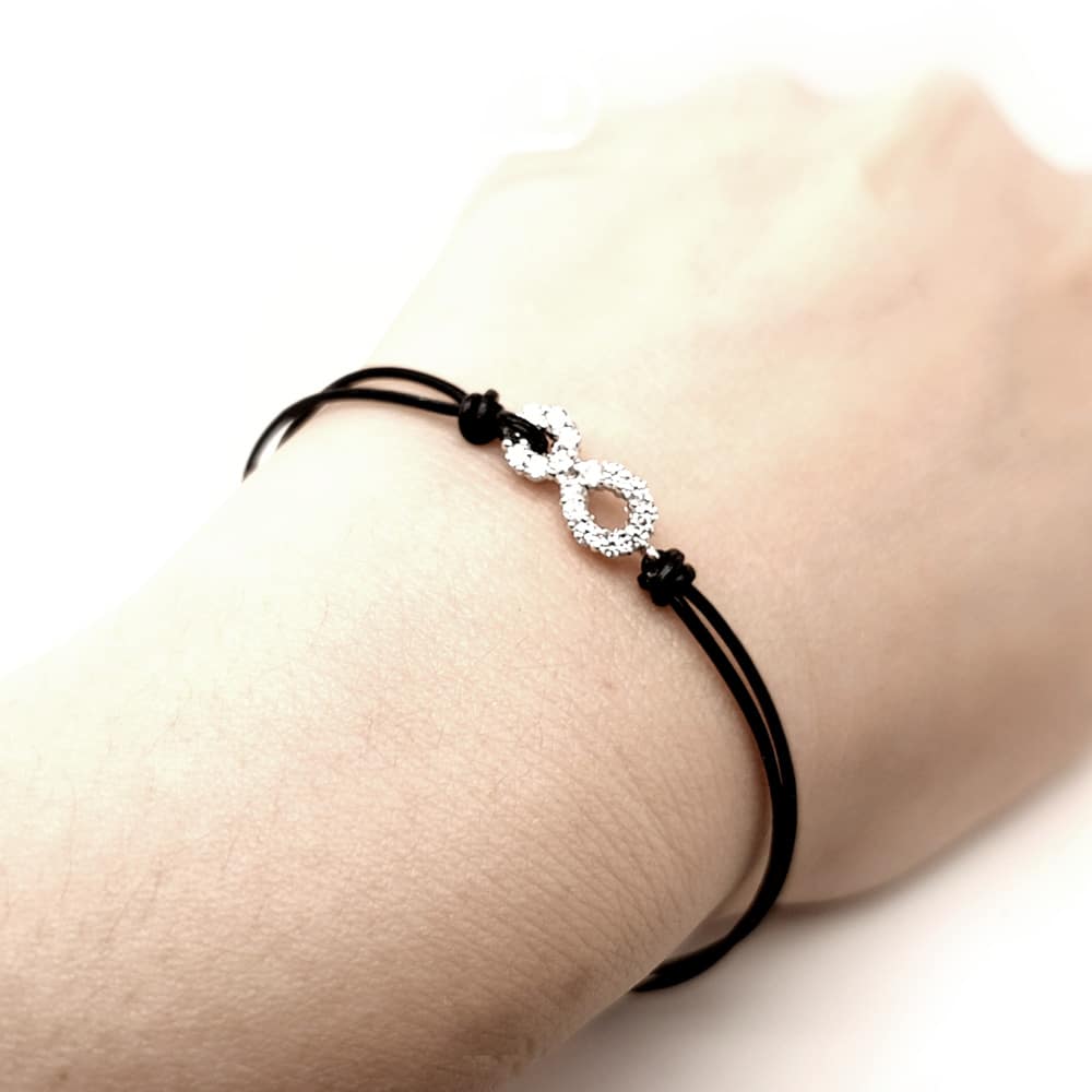 Infinity Leather Bracelet