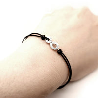 Infinity Leather Bracelet