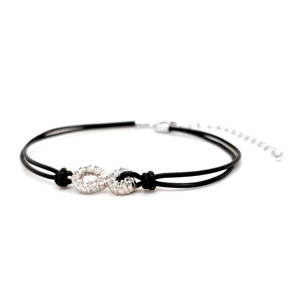 Infinity Leather Bracelet