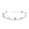 Aquamarine Silver Bracelet
