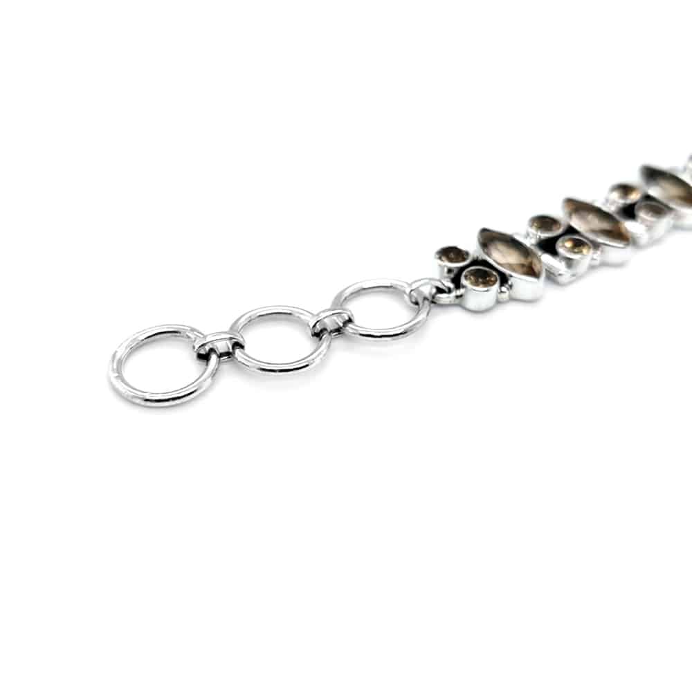 Citrine Silver Toggle Bracelet