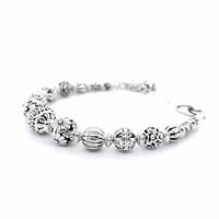 Artisan Crafted Sterling Silver Beads Bracelet