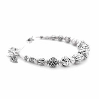 Artisan Crafted Sterling Silver Beads Bracelet
