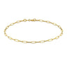 9K Yellow Gold Thin Paper Chain Bracelet