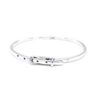 Adjustable Belt Sterling Silver Bangle