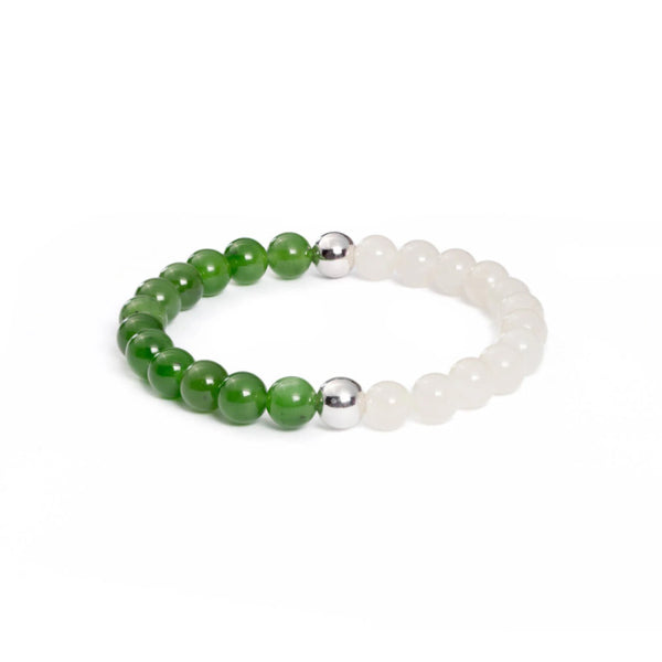 Sacred Balance Jade Bracelet with Natural Nephrite