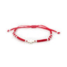 Korean Style Cloverleaf Red Woven Bracelet