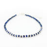 Lapis Lazuli and Silver Coil Bracelet
