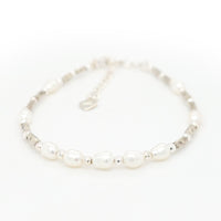 FW Pearl and Silver Beads Bracelet