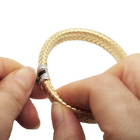 IL Diletto 925 Italian Weaved Silver Bangle