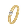 IL Diletto 925 Italian Weaved Silver Bangle