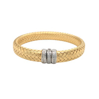 IL Diletto 925 Italian Weaved Silver Bangle