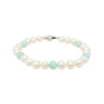 Fresh water Pearl and Amazonite Beads Bracelet