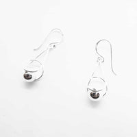High Polished Sterling Silver Ball Earrings