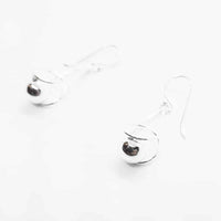 High Polished Sterling Silver Ball Earrings