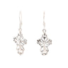 Filigree Lace Cross Silver Earrings