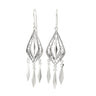 Sterling Silver Filigree Chandelier Earrings