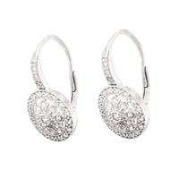 Rhodium Plated Silver Camille Earrings