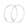 Sterling Silver Large Hoop Earrings