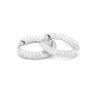 CZ Paved Sterling Silver Huggie