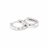 Plain Sterling Silver Huggie