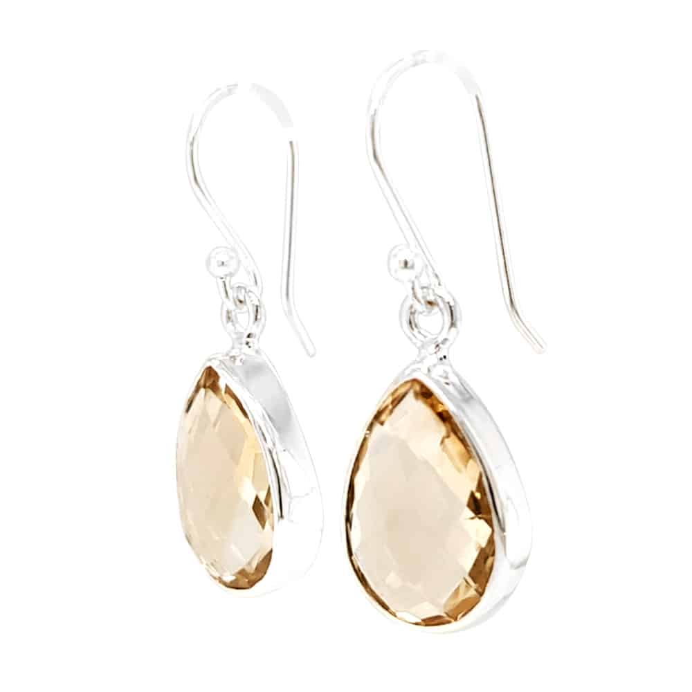 Citrine Tear Drop Earrings