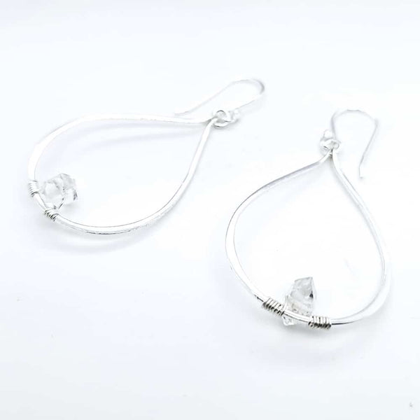 Herkimer Diamond Sterling Silver Earrings