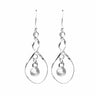 Sterling Silver Twist & Ball Earrings