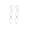 Sterling Silver Spiral and Wave Earrings