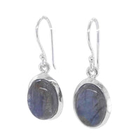Labradorite Silver Earrings