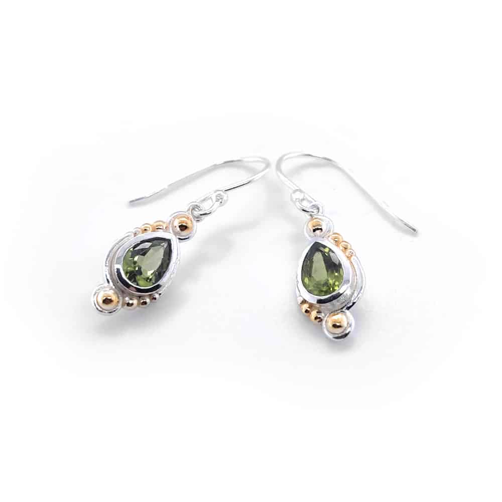 Peridot Silver Earrings
