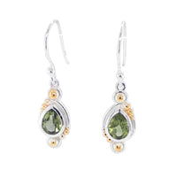 Peridot Silver Earrings