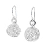 Wire Ball Sterling Silver Earrings