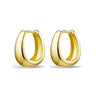 Gold Plated Sterling Silver Chunky Mini Hoops